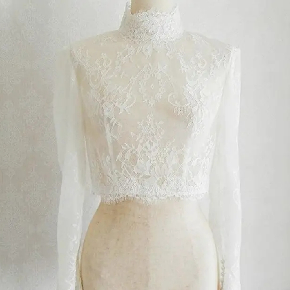 Wedding button back bolero